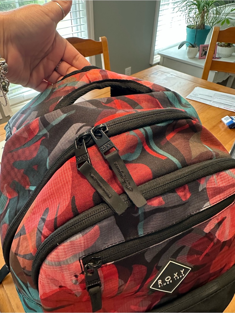 Floral Roxy Backpack - Picture 5 of 11